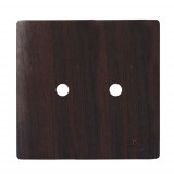 Placa p/ 2 Furos 4x4 - Novara Tabaco